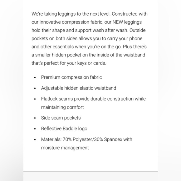 Baddle women’s pickle ball mid-rise capri leggings blue with pockets XL - Picture 2 of 14